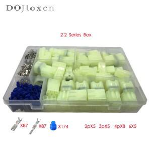 방수 와이어링 플러그, 녹색 커넥터, 자동차 후진 레이더 하네스 소켓, 1 박스 87 개, 2 3 4 6 시리즈