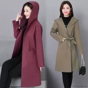 여성 코트 롱 후드 여자 가디건 야상 자켓 겨울 가을