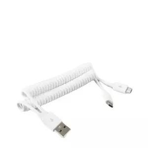 USB 524DVO96 Micro 5Pin 케이블 10cm 스프링 젠더 Y형 2 in 1