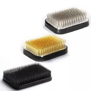 정통 일본 직사각형 켄잔 꽃개구리 - 꽃꽂이용 일본산 이케바나 핀 홀더(직각 2.7-2.0 금색)