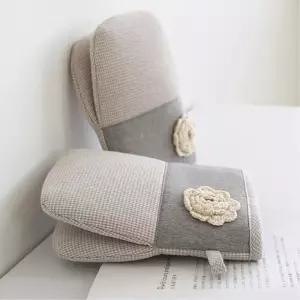 베이지 체크 오븐 주방 장갑 글러브 주방용장갑 냄비장갑 주방장갑 내열장갑 신혼장갑