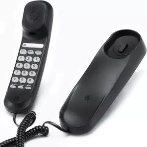 유선 전화 - 사무실용 내구성 있는 전화기. 미니 전화기는 HD 사운드 칩을 사용하여 소리를 더 선명하게