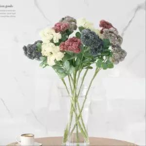 거실 분위기 봄 폼폼 꽃병 조화 모형꽃 빈티지조화 프리저브드 인테리어소품 예쁜조화