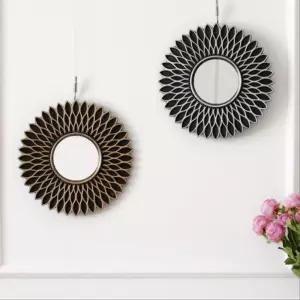 엔틱 카페 인테리어 원형 마녀 벽거울 앤틱꾸미기 레트로감성 레트로소품 레트로 소품