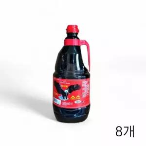 천우식품 보라매 우스타소스 1.8L X 8개 스테이크 오므라이스 바베큐소스 우스터소스 립 고기소스