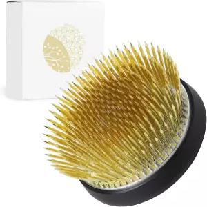 와자쿠라 방사형 꽃 이케바나 켄잔 일본산 2.5인치(62mm) 독특한 돔 모양 황동 꽃꽂이 홀더 신선 세라믹