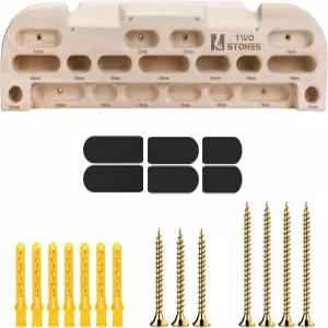 투 스톤 나무 행보드 암벽 등반 풀업 바 클라이밍을 위한 훈련 코어 근력 및 내구성 구축을 핑거보드