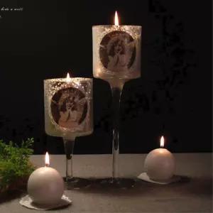 크리스마스 천사 엔젤 컵모양 파티 촛대 카페소품 미니촛대 캔들트레이 파티용품 초