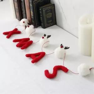 크리스마스 루돌프가랜드 벽장식 사슴 성탄절데코 파티용 트리오너먼트 트리장식 연말