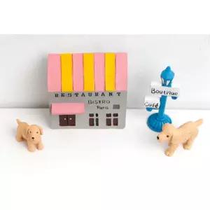 마을 레스토랑 강아지 파리 기념품 소품카페 자취방꾸미기 감성소품 카페미니어처