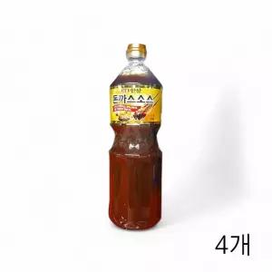 HS 한상 돈까스소스 1.9Kg X 4개 대용량 돈가스소스 식당용 경양식소스 돈카츠소스 옛날돈까스 튀김소스