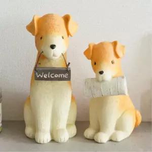 강아지 패밀리 웰컴 풍수 인테리어소품 카페소품 집꾸미기 기분전환 소품카페 장식용