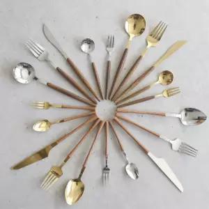 우드 커트러리 그립감 가벼운 양식기 포크나이프 커틀러리세트 양식스푼 스푼세트