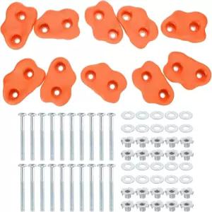 파티킬 클라이밍 암벽 그립 플레이 세트 클라이머 부착물 더블 홀 포함