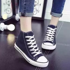 [리더스] 여성 하이탑 캔버스화 스니커즈 낮은굽 단화 (5714915A)