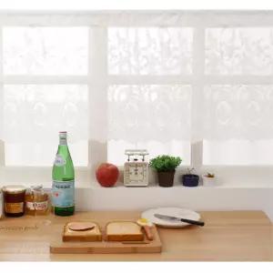 화이트 레이스 심플 베이직 바란스 발란스 미니커튼 주방가리개 발란스커텐 반창문