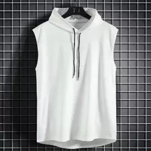 남성 쿨원단 민소매 후드 티셔츠 OSM_1006569