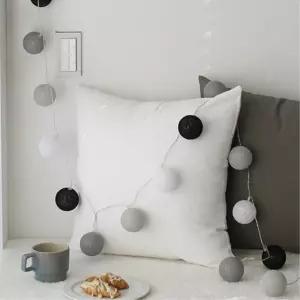 색볼 코튼 전구 커튼 인테리어 효과 크리스마스소품 전구트리 성탄절장식 쇼핑몰 데코