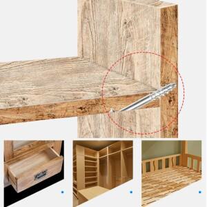 비스듬한 구멍 로케이터 세트  4인치 F형 목공 클램프, 15도 각도 드릴링 알루미늄 지그