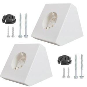 천장 선풍기 조명 기구 마운팅 박스 팬 브래킷 FB900 각도 마운트, 성당 80 이상 (2팩)