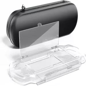 PSP 2000/3000용 EVA 하드 수납 케이스 투명 보호대 쉘이 있는 휴대용 여행용 가방 충격 방지 내부 손목