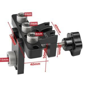 정밀 지그 Dowel Cam Jig 3 In 1 마스터 키트 목재 구멍 드릴링 가이드 DIY 작업을 위치