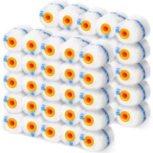 [미국배송] 루모이 50개 2인치 극세사 미니 페인트 롤러 고밀도 커버 가정용 벽장 천장용 용품