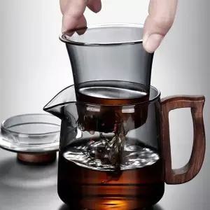 로하티 차의계절 내열유리 차포트 유리 다관 티팟