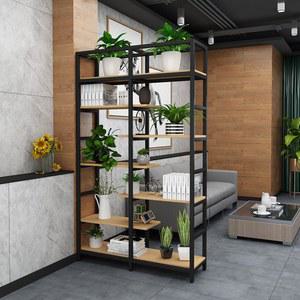 공간분리책장 철제 레스토랑 사무실 철제책장 카페 공간 철재 디자인 진열장 라이트월넛