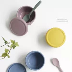 아기 이유식 접시 실리콘 간식접시 영유아식기 이유식식기 첫이유식 아기그릇 식기 돌