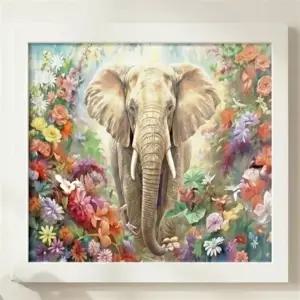 소망을이루어주는 코끼리 액자 풍수 금전운 애정운 인테리어