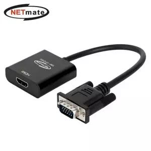 넷메이트 937ZZJ41 NM-VH04N VGA RGB+Stereo to HDMI 컨버터