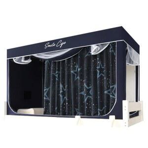 사각 난방텐트 1인용 침대 일체형 침대방한텐트 1인용소형 일반형 원룸 암막 침대텐트