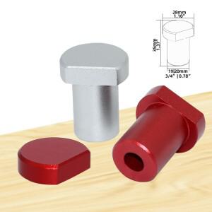 알루미늄 합금 작업대 페그 브레이크 중지 벤치 클램프 19/20mm 개 목공 테이블 제한 블록 워크샵 장부 스