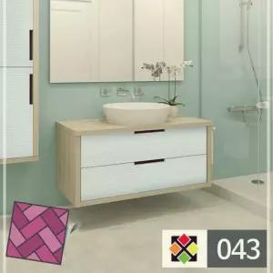 가구리폼 리폼타일 스티커타일 데코스티커 타일벽지 땡땡이무늬 43 타일스티커 AWC668FE