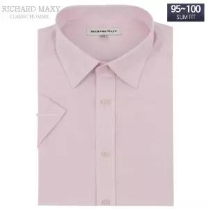 [슬림] 반팔 잔체크 반팔 슬림핏 와이셔츠 - SM773 (6090238A)