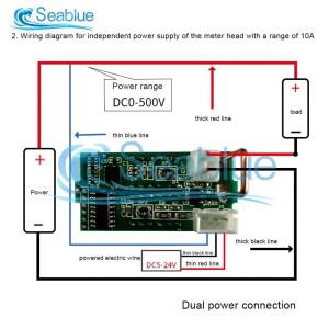 호환 DC 500V 10A LED 디지털 전압계 전류계 자동차 Motocycle 측정기 볼트 검출기 테스터 Led 디스플레이