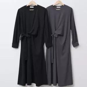 빅사이즈원피스 V506L510 랩리본매듭찰랑원피스 SM (42344190A)