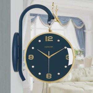 엔틱 양면 벽시계 앤틱 심플 저소음 인테리어 북유럽 장식용 레트로 감성 철공예 시계