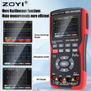 호환 ZOYI 디지털 오실로스코프 멀티미터 트랜지스터 테스터  50MHz 대역폭  280MS 샘플링 레이트  지지대