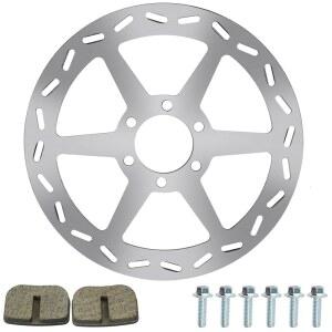 패드 교체 기능이 있는 YOXUFA 180mm 미니 자전거 디스크 브레이크 로터 Baja Doodle Bug DB30 CT100U CC100X 97cc 98cc 100cc 엔진 모토박스 MBX10 MBX11 메가 모토 80cc 105cc RT100 파워스포츠 부품