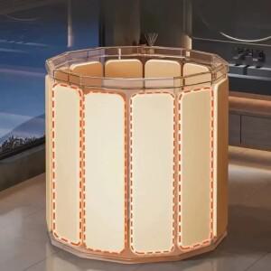 접이식 성인 욕조 가정용  단열 휴대용 원형 확대형 목욕통 스파