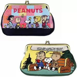 피너츠 스누피 가마구치 자수 펜파우치(필통)