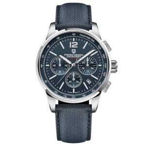 [미국배송] 파가니 디자인 남성용 시계 쿼츠 크로노그래프 100M 방수 스테인리스 스틸 케이스 40MM 다이얼 직경 사파이어 유리 나일론 스트랩 스포티 캐주얼