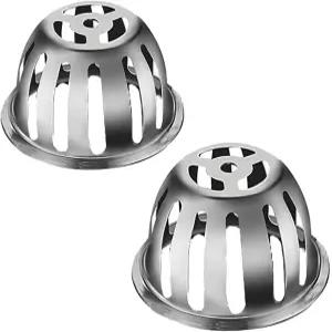 SUS304 스테인리스 스틸 루프 돔 배수 커버 스트레이너 막힘 방지 아트리움 격자 2pcs/pk (φ 3.5인치)