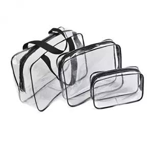 [셀러허브 패션]파우치 투명 다용도파우치 3종세트 PVC 비치 여행용 PK 멀티파우치 투명파우치 수영장가방
