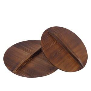 원목 냄비 뚜껑 원형 웍 돌솥 덮개 대형 냄비커버 주방용 덮개용