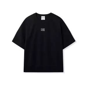 브랜드정품 코드그라피 CGP (우먼) 스몰 스퀘어 로고 반소매 맨투맨_네이비 337530