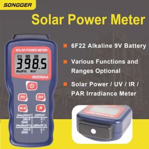 호환 SM206 태양광 UV NIR 출력 측정기 디지털 휴대용 방사선 태양에너지 광학실험 농업 기상용