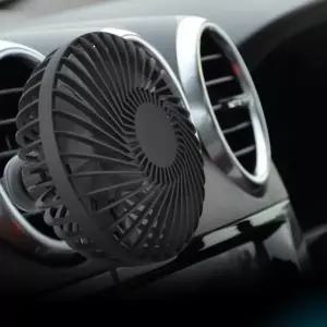 ( )미니 차량용 USB 선풍기 써큘레이터 송풍구거치 7엽날개 사선커버 휴대용 서큘레이터